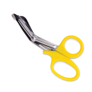 กรรไกรอเนกประสงค์สำหรับงานทันตกรรม ยี่ห้อ SureMed Instruments สำหรับพยาบาลและห้องปฏิบัติการทางการแพทย์ ด้ามจับสีเหลือง ทำจากสแตนเลส ใช้ตัดผ้าพันแผลและวัสดุอื่นๆ - Product Image 6