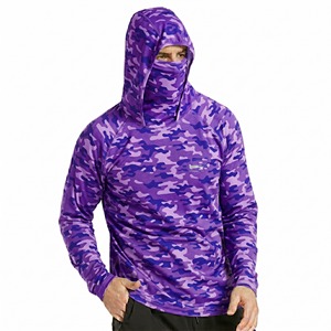 Nouvelle Veste de Pêche Respirante pour Homme, Légère, Douce, Anti-UV, Protection Solaire, 100% Polyester, à Capuche, Modèle 2026 - Product Image 1