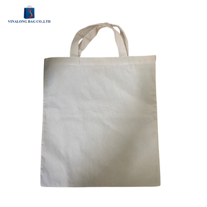 Wholesale Cotton Tote Bag Reusable Eco Friendly Shopping Bag OEM Custom Logo Long Rope Handle Zipper Closure Bulk Orders - Product Image 2