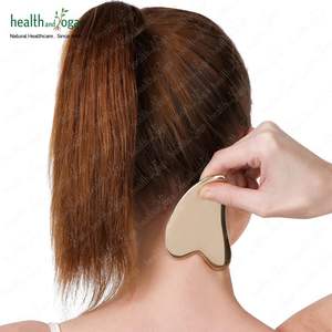 Herramienta de Masaje Facial Gua Sha de Kansa Pura HealthAndYoga BronzLove, Masajeador Facial Ayurvédico para Esculpir el Rostro y Dar Brillo a la Piel, Calidad Premium - Product Image 4