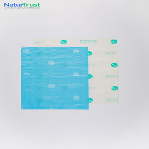 Indian-Made Environmentally Safe Biodegradable Gravure Printed Cornstarch-Based 100% <b>Compostable</b> PLA Zipper Top Courier - Product Image 2