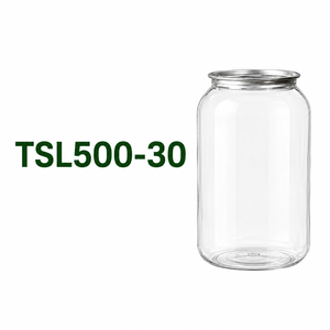Lata PET Corta de 500 ml, 55 mm, 202 EOE, Tapa Fácil de Abrir para Máquina Selladora de Bebidas de Té y Café - Product Image 6