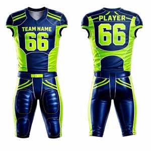 Conjunto de Uniforme de Fútbol Americano Personalizado 2026, Último Modelo, Jersey y Pantalones, Diseño por Sublimación, Ropa Deportiva Resistente para Equipos, Fabricante - Product Image 1