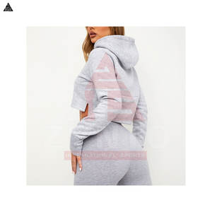 บริการขายส่งเสื้อครอปท็อปผู้หญิงผ้าคอตตอนผสมแบบ OEM รุ่นใหม่ล่าสุด สีพื้น แฟชั่นเสื้อครอปท็อปผู้หญิง - Product Image 2