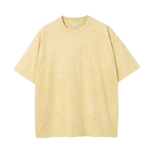 T-shirt d'été vintage grande taille pour homme, coupe classique, 100 % coton tricoté, col rond, manches courtes, écologique et respirant - Product Image 3