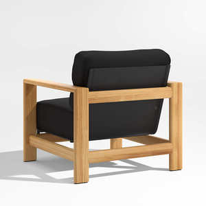 Sillón Moderno Nathalie Hecho de Madera de Teca Sólida de Alta Calidad con Acabado de Tapicería Natural para Uso en Interiores o Exteriores - Product Image 6