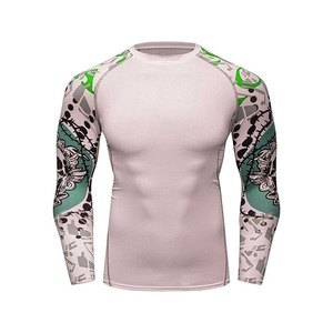 Custom <b>Mens</b> Short Sleeve <b>Compression</b> Rash Guard Anti-Bacterial Quick Dry Sublimated Superhero Inspired Training <b>Shirt</b> OEM - Product Image 6