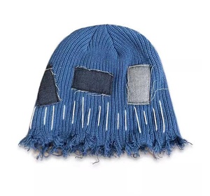 Gorro de Punto Personalizado Estilo Y2K, Diseño Desgastado, para Hombre y Mujer, 100% Acrílico, para Invierno y Actividades al Aire Libre - Product Image 2