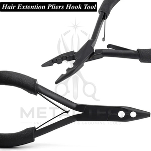 Black Color With Premium Storage Pouch Wholesale Rate All-in-One Hair Extension <b>Tool</b> Kits Beauty For Professional Application - Product Image 2
