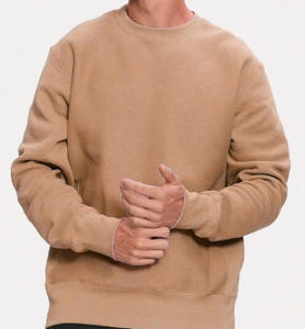 Sudadera de cuello redondo para hombre, holgada, de manga larga, de forro polar, 100% algodón, resistente al pelusamiento, para primavera y otoño - Product Image 5