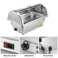 Yurtrain Hochwertiges elektrisches Chafing Dish Set aus Edelstahl Buffet Food Warmer Ausrüstung für Restaurant & Party