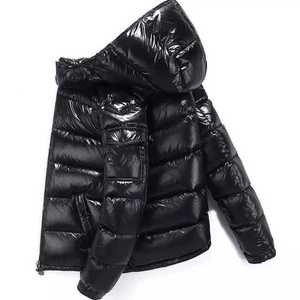 New Arrival Hooded Casual Winter Puffer Jacket with <b>Canvas</b> <b>Plain</b> Dyed Zipper Closure - Product Image 3