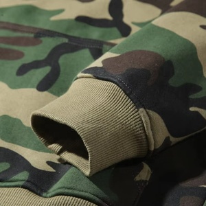 Wholesale Streetwear Pullover Fleece Camouflage Hoodies Men - Product Image 4