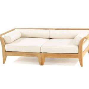 Modern Square Sectional <b>Sofa</b> Smooth-finished Teak <b>Wood</b> <b>Frame</b> Sponge Padding Cushions; Suitable <b>for</b> Use Living Rooms Hotels. - Product Image 3
