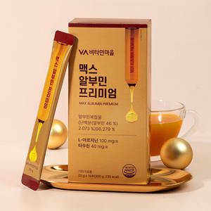 Corée Max Albumin Premium Liquide Oral 20g – Haute teneur en protéines, stimulant de croissance musculaire et d'énergie, L-Arginine, Taurine, Vitamines - Product Image 3