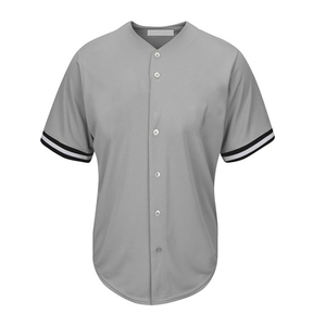 Ensemble uniforme de baseball pour homme, col en V, manches courtes, pantalon rayé, 100 % polyester, respirant, coupe classique, vêtements pour toutes les saisons - Product Image 2