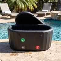 Baignoire gonflable personnalisée en tissu imperméable pour 2 personnes, seau à glace pliable, baignoire portable pour trempage, sauna pour adultes, récupération, cryothérapie