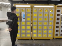 Casier de livraison de nourriture intelligent sans contact avec code QR, écran tactile, casier de récupération de nourriture en libre-service pour restaurant