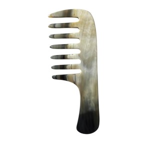 Peine de Cuerno Natural Hecho a Mano, Herramienta de Peinado y Desenredado de Cuerno de Búfalo, Superficie Lisa y Pulida, Acabado Fino - Product Image 3