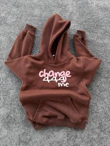 ผู้ผลิตเสื้อผ้าสตรีทแวร์ เสื้อสเวตเชิ้ตโอเวอร์ไซส์ผู้ชาย 500 GSM หนักพิเศษ แบบ 3 มิติ สำหรับเสื้อฮู้ดครอป ฤดูหนาว 100% - Product Image 4