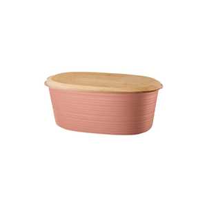 Conteneur de rangement moderne en métal avec couvercle en bois pour l'organisation de la cuisine et du garde-manger à la maison, et utilisation décorative sur comptoir - Product Image 2