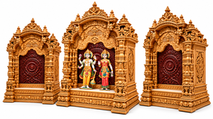 Mandir Swaminarayan de madera tallada a mano, para salas de Satsang, Mandir comunitario de madera de teca Grand Lakshmi Narayan, Templo de madera, Reino Unido - Product Image 4