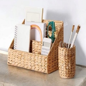 Support de Rangement Moderne en Bambou et Rotin Écologique Non Pliable pour Magazines et Crayons – Idéal pour la Maison et l'Hôtel – Durable – Vente en Gros - Product Image 2