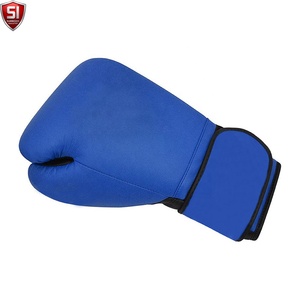 Gants de boxe SUMROOS SI en cuir noir et or avec sangle de poignet réglable, durables, protecteurs, confortables, équipement d'entraînement, design à lacets - Product Image 3