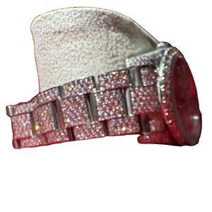 นาฬิกาโมอิสซาไนต์หรูหราจากโรงงานโดยตรง สำหรับทั้งชายและหญิง ประดับเพชรธรรมชาติ ระบบออโตเมติก ตัวเรือนสแตนเลส คริสตัล นาฬิกาควอตซ์โบราณ - Product Image 1