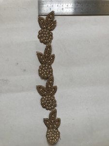 Encaje Floral Barroco 3D de Lujo, Elegante y Sexy, Bordado a Mano, con Lentejuelas Doradas y Microperlas, Transparente - Product Image 3