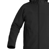 Veste polaire à capuche pour homme, coupe classique, en polyester, fermeture éclair, coupe-vent, couleur unie, décontractée, pour l'automne