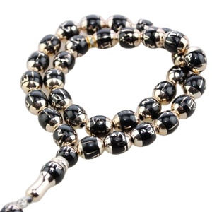 สร้อยประคำสีเทอร์ควอยซ์พร้อมลูกปัดเรซินธรรมชาติ - Product Image 3