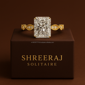 Anillo de Eternidad de Lujo con Moissanita de Corte Radiante de 3 Quilates, Oro Amarillo de 14K, Certificado IGI, Engaste de Barra, Alta Calidad, para Mujer, para Boda - Product Image 4