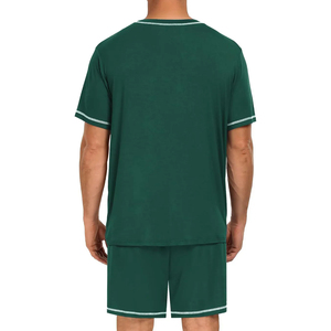 Ensemble T-shirt et short décontracté en tissu éponge pour homme de haute qualité, durable, respirant, séchage rapide, imprimé, pour l'été et les activités de plein air - Product Image 1