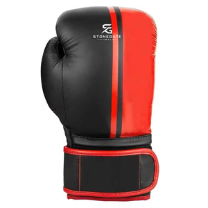 Gants de boxe tendance en cuir véritable avec logo personnalisé et sangle de poignet réglable pour un entraînement confortable 2026 - Product Image 6