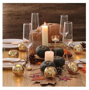 Elegant Glass Candle <b>Holder</b> for Home Decoration Decorative <b>Tealight</b> Candle Stand for Living Room Bedroom Table Centerpiece - Product Image 3