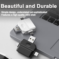 Lector de Tarjetas OTG 3 en 2 Multifunción USB / USB-C / IOS 8PIN con Tarjeta SD/TF para Teléfono Móvil, Cámara, Dron, Dashcam, Laptop/PC