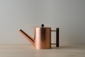 Théière en cuivre de luxe en gros avec bec courbé élégant, poignée décorative en cuivre, couvercle assorti, corps en cuivre poli, style vintage - Product Image 4