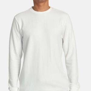 High Quality Full Sleeve T <b>Shirt</b> for <b>Men</b> 100% Cotton Plain Black Clothes Fashion <b>Men's</b> Breathable Round Neck Long Sleeve T-<b>shirt</b> - Product Image 1
