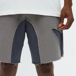 Shorts pour hommes avec logo personnalisable, design Color Blocxk, matière douce, coupe décontractée pour l'été, prix avantageux pour les commandes en gros - Product Image 4