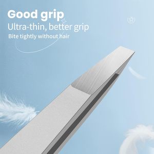 Pinzas Profesionales de Precisión para Cejas, de Acero Inoxidable, con Punta Inclinada, Ecológicas, para un Diseño Perfecto de Cejas, Acabado Satinado - Product Image 4