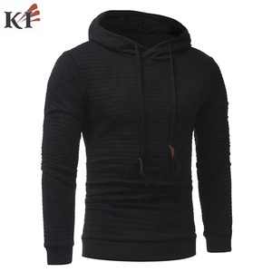 Pull à capuche en molleton noir pour homme, coupe classique, décontracté, manches longues, couleur unie, vêtements d'hiver, écologique - Product Image 2