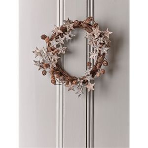 Guirnalda Floral Rústica para Pared, Adorno Colgante Hecho a Mano con Flores de Arcilla para Decoración de Paredes Interiores y Exteriores, Estilo Rústico - Product Image 2