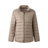 Chaqueta Corta con Cuello Alto, Plegable y Cálida, Ligera, Cortavientos, para Otoño e Invierno, Ideal para el Día a Día, Informal y Versátil