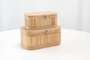 Elegante Caja de Almacenamiento de Bambú con Tapa para Organización del Hogar y Cocina, Uso Multipropósito, Ecológica, Duradera, con Acabado de Madera - Product Image 6