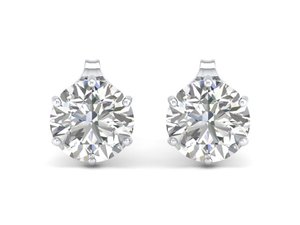 REYES Wholesale Price 925 Sterling Silver HPHT CVD Lab Grown Diamond Screw Back <b>Stud</b> <b>Earrings</b> For Women Customized Fine Jewelry - Product Image 2