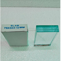 Bloc de verre solide transparent rectangulaire personnalisable pour l'enseignement de l'optique et les expériences de réfraction de la lumière-OEM supporté