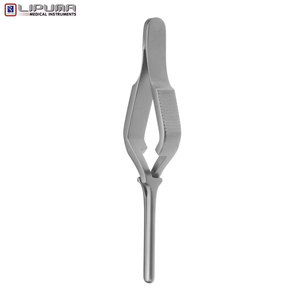 LEES 25cm <b>Right</b> <b>Angled</b> Atraumatic Winklig Bronchus <b>Clamp</b> Manual Surgical Thoracic Medic Instruments with MOL Safety Standard - Product Image 5