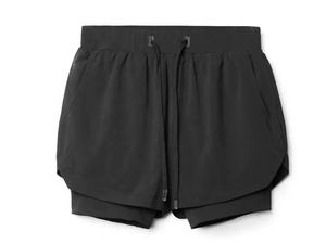 Men's White High Waist Cotton Shorts With Drawstring Casual Short Shorts Solid Color Breathable Woven Fabric running shorts - Product Image 3