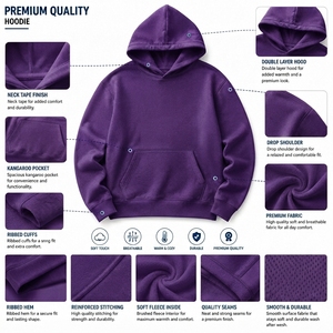 Sudadera con Capucha para Mujer, Estilo Universitario, OEM, ODM, Marca Privada, 100% Algodón, Antiarrugas, Sudadera de Invierno, Fabricante - Product Image 6